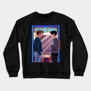 Nick and Charlie- Heartstopper arcade single drawing Crewneck Sweatshirt